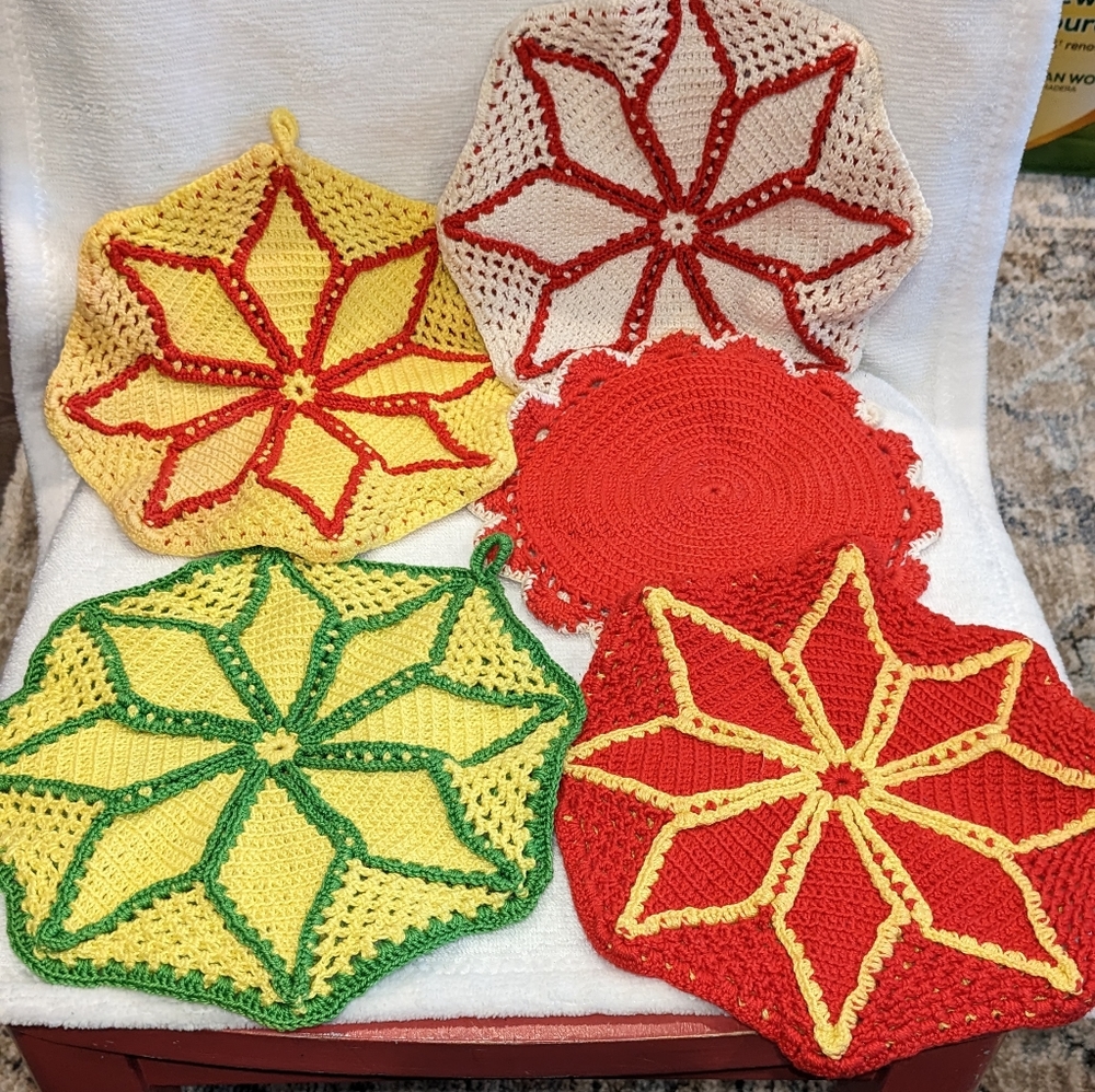 Vintage Crochet Potholders
